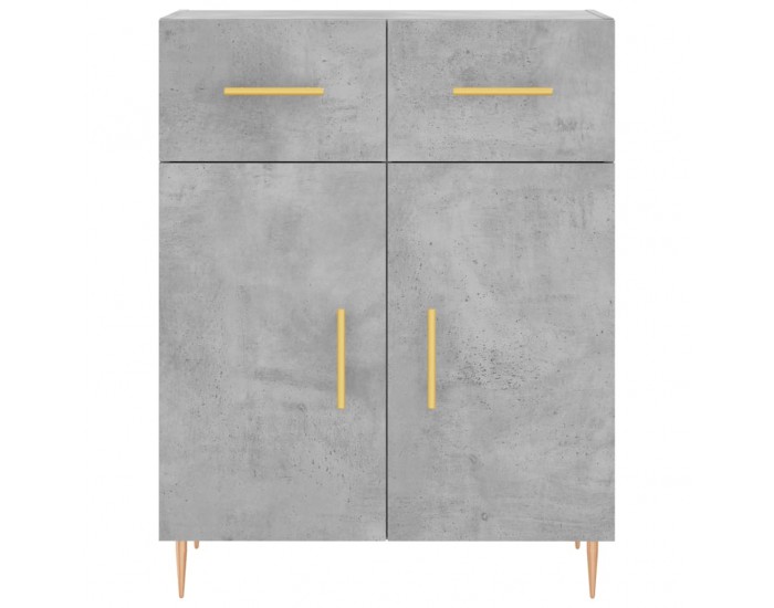 Sonata Dulap înalt, gri beton, 69,5x34x180, lemn compozit