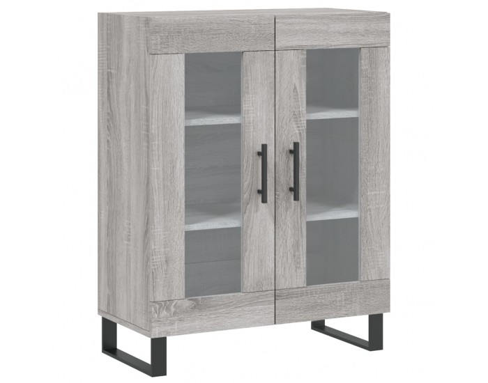 Sonata Dulap înalt, gri sonoma, 69,5x34x180 cm, lemn compozit