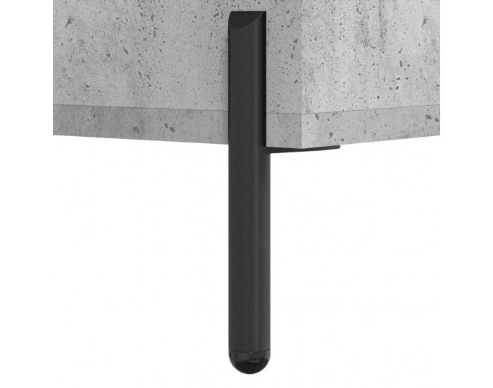 Sonata H Висок шкаф, бетонно сив, 69,5x34x180 см, инженерно дърво