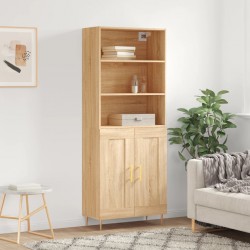 Sonata H Висок шкаф, дъб сонома, 69,5x34x180 см, инженерно дърво - Corpuri, vitrine, biblioteci modulare
