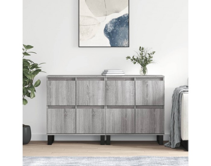 Sonata H Сайдборди, 2 бр, сив сонома, инженерно дърво
