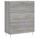 Sonata Dulap înalt, gri sonoma, 69,5x34x180 cm, lemn compozit