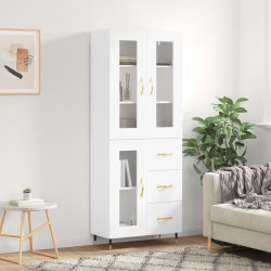 Sonata Dulap înalt, alb, 69,5x34x180 cm, lemn compozit