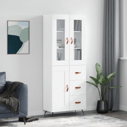 Sonata H Висок шкаф, бял, 69,5x34x180 см, инженерно дърво - Corpuri, vitrine, biblioteci modulare