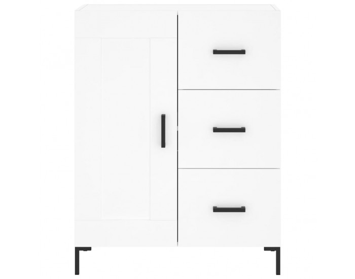 Sonata Dulap înalt, alb, 69,5x34x180 cm, lemn compozit