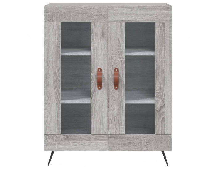 Sonata Dulap înalt, gri sonoma, 69,5x34x180 cm, lemn compozit
