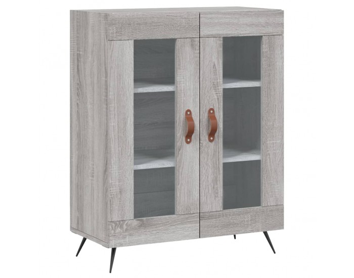 Sonata Dulap înalt, gri sonoma, 69,5x34x180 cm, lemn compozit
