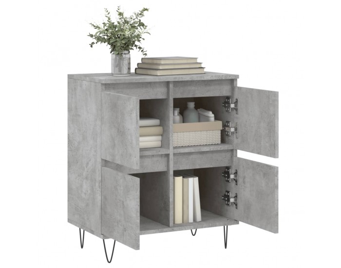 Sonata Servantă, gri beton, 60x35x70 cm, lemn prelucrat
