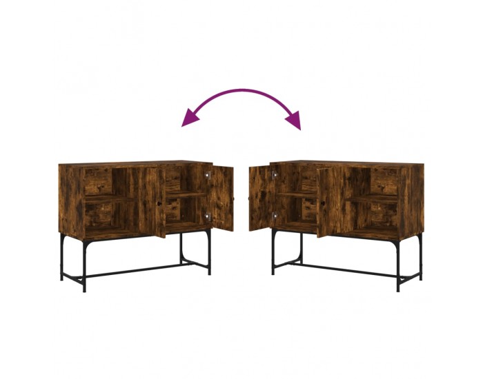 Sonata H Бюфет опушен дъб 100x40x79,5 см инженерно дърво