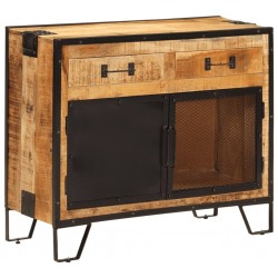 Sonata H Бюфет 80x31x66 см грубо мангово дърво масив и метал - Living