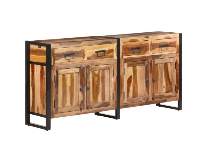 Sonata H Бюфет 172x35x80 см масивно акациево дърво с меден финиш