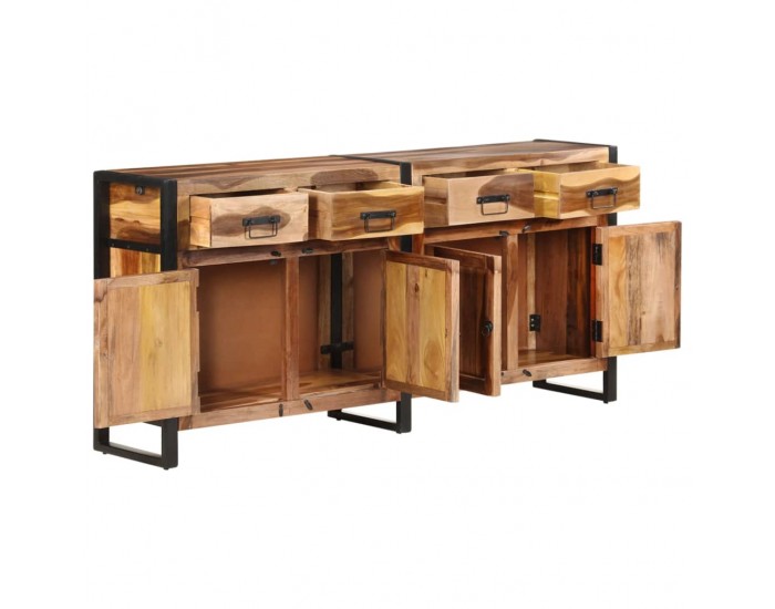 Sonata H Бюфет 172x35x80 см масивно акациево дърво с меден финиш