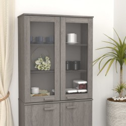 Sonata H Надстройка за шкаф HAMAR светлосива 85x35x100 см бор масив - Corpuri, vitrine, biblioteci modulare