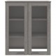 Sonata H Надстройка за шкаф HAMAR светлосива 85x35x100 см бор масив