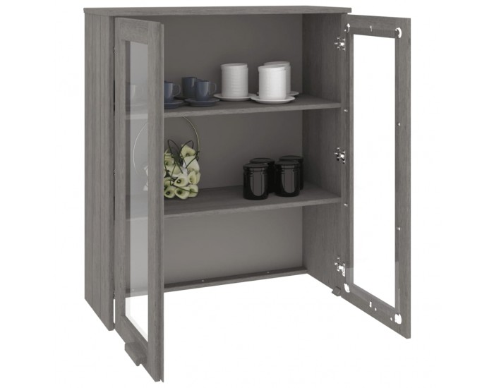 Sonata H Надстройка за шкаф HAMAR светлосива 85x35x100 см бор масив