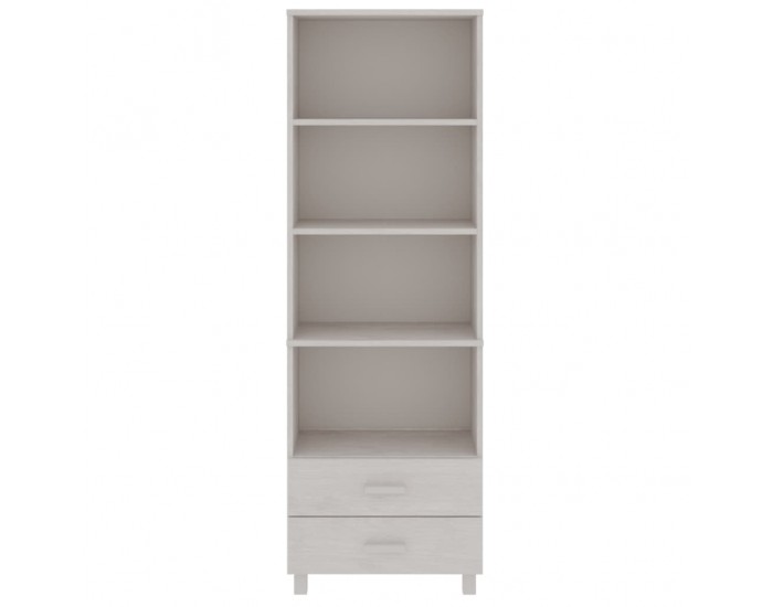 Sonata H Висок шкаф HAMAR, бял, 60x35x180 см, борово дърво масив