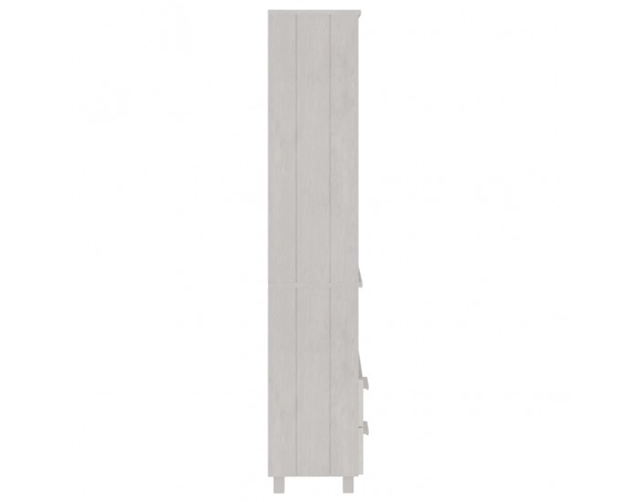Sonata H Висок шкаф HAMAR, бял, 60x35x180 см, борово дърво масив