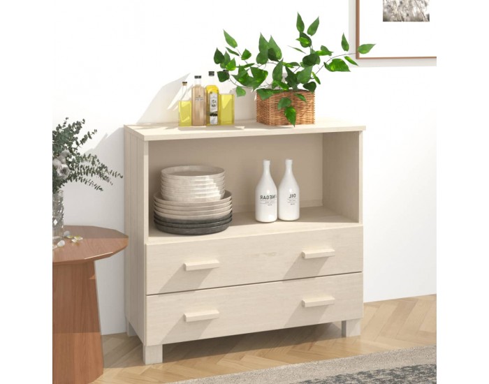 Sonata H Сайдборд HAMAR, меденокафяв, 85x35x80 см, борово дърво масив