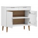 Sonata H Сайдборд MOLDE бял 90x40x80 см бор масив