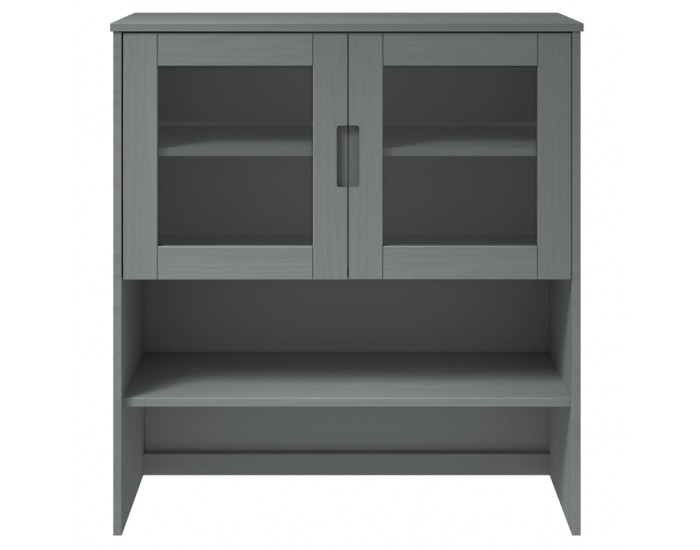 Sonata H Надстройка за шкаф MOLDE сив 90x35x100 см бор масив