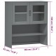 Sonata H Надстройка за шкаф MOLDE сив 90x35x100 см бор масив