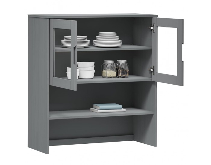Sonata H Надстройка за шкаф MOLDE сив 90x35x100 см бор масив