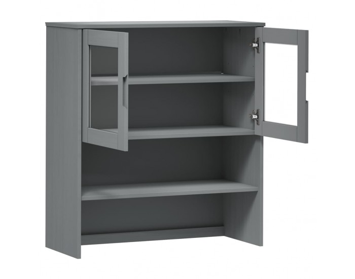 Sonata H Надстройка за шкаф MOLDE сив 90x35x100 см бор масив