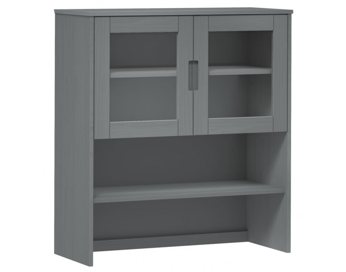 Sonata H Надстройка за шкаф MOLDE сив 90x35x100 см бор масив