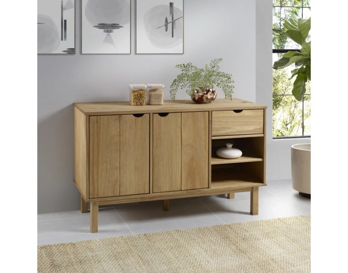 Sonata H Сайдборд OTTA, 114x43x73,5 см, борово дърво масив