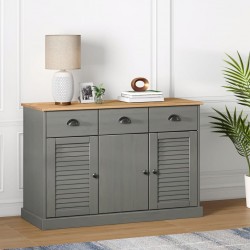 Sonata H Бюфет с чекмеджета VIGO, 113x40x75 см, сив, бор масив - Living