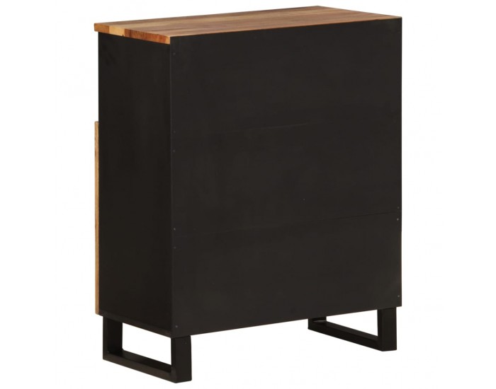 Sonata H Сайдборд с 2 врати, 60x33x75 см, акациево дърво масив