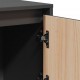Sonata H Висок шкаф, сив, 110,5x35x117 см, борово дърво масив