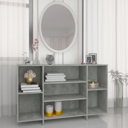 Sonata H Сайдборд, бетонно сив, 120x30x75 см, инженерно дърво - Corpuri, vitrine, biblioteci modulare