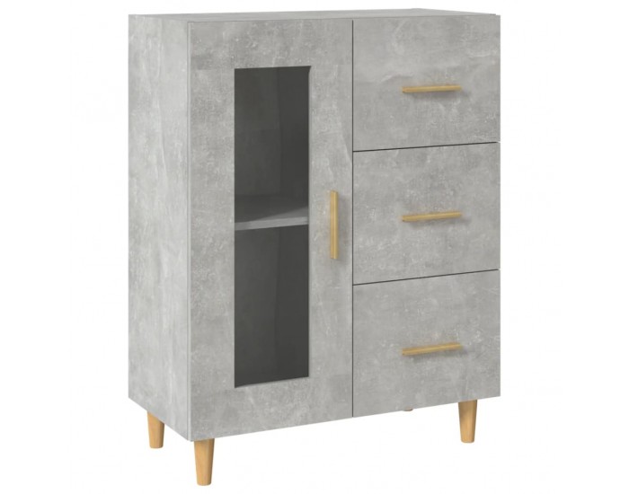 Sonata Dulap, gri beton, 69,5x34x90 cm, lemn compozit