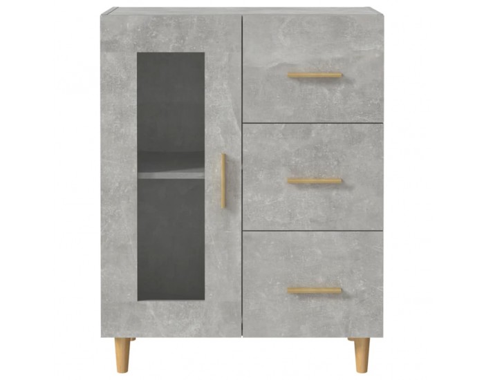 Sonata Dulap, gri beton, 69,5x34x90 cm, lemn compozit