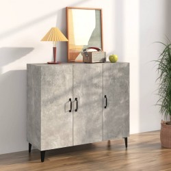 Sonata H Сайдборд, бетонно сив, 90x34x80 см, инженерно дърво - Corpuri, vitrine, biblioteci modulare