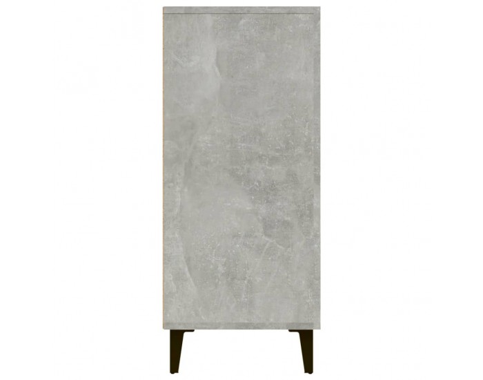 Sonata H Сайдборд, бетонно сив, 90x34x80 см, инженерно дърво