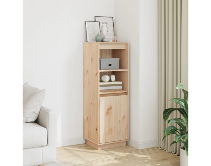 Sonata H Висок шкаф, 37x34x110 см, борово дърво масив