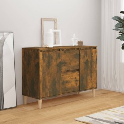Sonata H Сайдборд, опушен дъб, 101x35x70 см, инженерно дърво - Corpuri, vitrine, biblioteci modulare