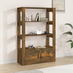 Sonata H Сайдборд, опушен дъб, 80x30x119,5 см, инженерно дърво - Corpuri, vitrine, biblioteci modulare