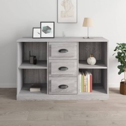 Sonata H Сайдборд, сив сонома, 104,5x35,5x67,5 см, инженерно дърво - Corpuri, vitrine, biblioteci modulare