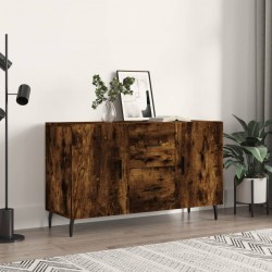 Sonata H Сайдборд, опушен дъб, 100x36x60 см, инженерно дърво - Corpuri, vitrine, biblioteci modulare