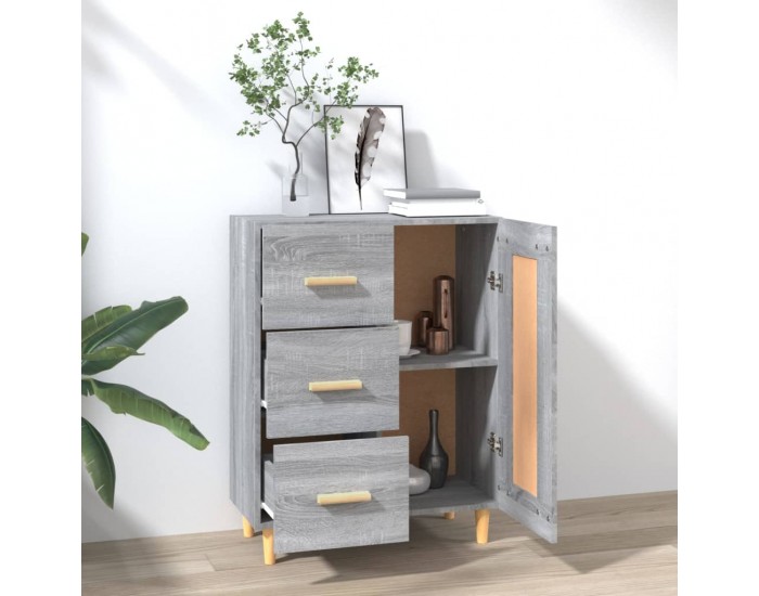 Sonata Dulap, gri sonoma, 69,5x34x90 cm, lemn compozit