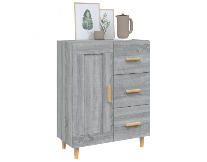 Sonata Dulap, gri sonoma, 69,5x34x90 cm, lemn compozit