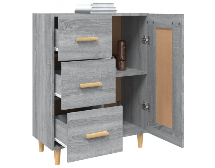 Sonata Dulap, gri sonoma, 69,5x34x90 cm, lemn compozit