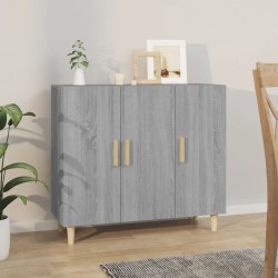 Sonata H Сайдборд, Сив сонома, 90x34x80 см, инженерно дърво - Corpuri, vitrine, biblioteci modulare