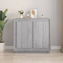 Sonata H Сайдборд, сив сонома, 80x34x75 см, инженерно дърво - Corpuri, vitrine, biblioteci modulare