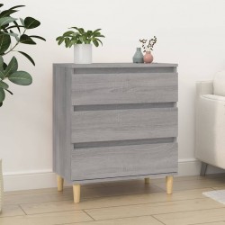 Sonata H Сайдборд, сив сонома, 60x35x70 см, инженерно дърво - Corpuri, vitrine, biblioteci modulare