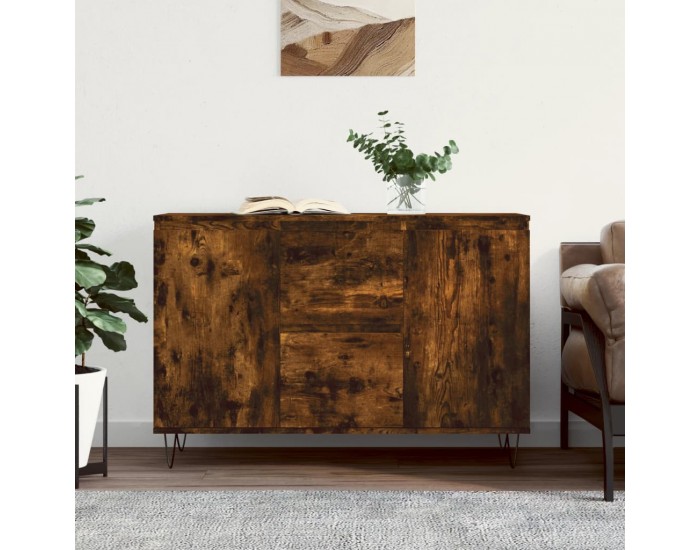 Sonata H Сайдборд, опушен дъб, 104x35x70 см, инженерно дърво
