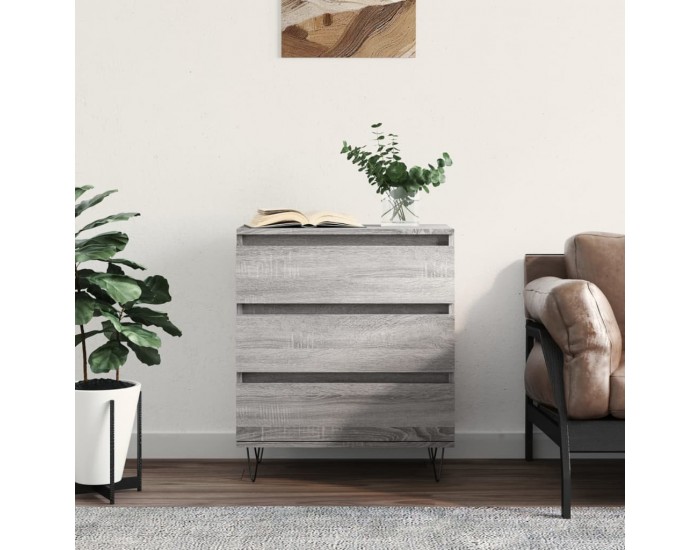 Sonata H Сайдборд, сив сонома, 60x35x70 см, инженерно дърво